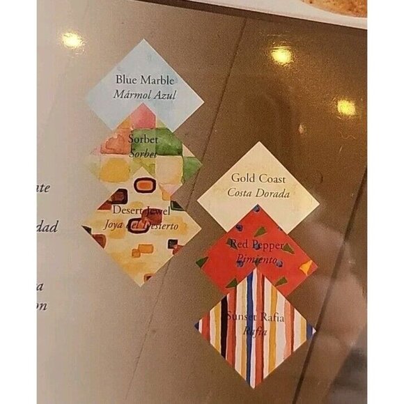 Creative Memories Printed Mounting Paper: "Textiles" NIP 6 Colors 12 Sheets - Picture 4 of 6